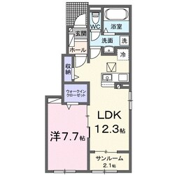 ル・グラン高松Ⅱの物件間取画像